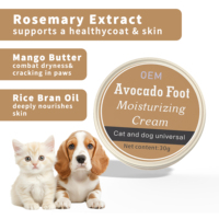 Crème hydratante pour chiens, chats, répare les fissures du nez, beurre de cire à lécher, baume pour pattes de chien