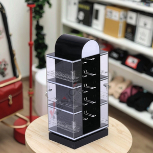 Xoay Acrylic hiển thị đứng với LED & khóa nhiều lớp Acrylic USB cáp điện thoại Sạc hiển thị cho điện thoại di động phụ kiện - Product Image 5