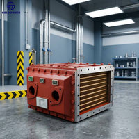 Échangeur thermique de puissance pour navire, en cupronickel, pour système de refroidissement à l'eau de mer, avec tube de refroidisseur intermédiaire marin et cœur de ventilateur