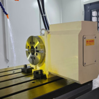 Centre d'usinage vertical CNC 4 axes VMC1160 avec table rotative, fraiseuse de haute précision, broche simple BT40, usage intensif
