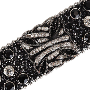 Ceintures Laser personnalisées pour hommes et femmes, nouvelle collection de styliste, Bb, <span class=keywords><strong>simone</strong></span>, brillant, cloutée, cristal, Dna, strass noirs, Pu, diamant - Product Image 6