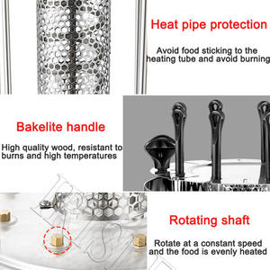 Parrilla Eléctrica Automática para el Hogar, Máquina de Brochetas Eléctrica para 3-5 Personas, Máquina de Brochetas Giratorias para Cordero, Máquina de Barbacoa sin Humo - Product Image 5