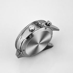 Boîtier rond étanche en verre minéral, pièce personnalisée en métal de luxe 42mm 316L boîtier de montre en acier inoxydable - Product Image 3