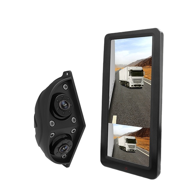 12.3 Inch Electronic Rear View Mirror with Dual Camera Blind Spot Monitoring System for Heavy Duty Truck Bus