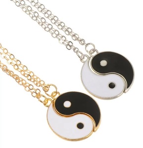 Regali di San Valentino per Migliori Amici, <span class=keywords><strong>1</strong></span> Paio di Collane Tai Chi, Ciondolo Yin Yang per Coppie - Product Image 2