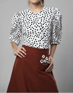 Ladies woven shirtsVietnam clothing manufacturer OEM ODM Woman Clothes Customized label Customized fabric Wholesale clothing - Product Image 3
