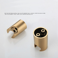 Kit de pulvérisation de bidet portatif en laiton brossé doré de qualité supérieure pour toilettes, salles de bain, hôtels et appartements