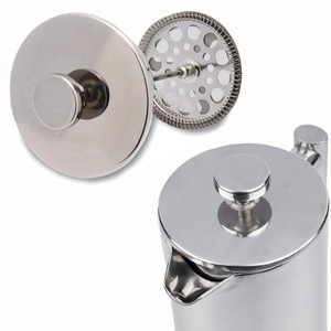 Stantuffo per caffè alimentare di vendita caldo pressa per caffè <span class=keywords><strong>francese</strong></span> <span class=keywords><strong>caffettiera</strong></span> a doppia parete in acciaio inossidabile French Press cafetiere - Product Image 4