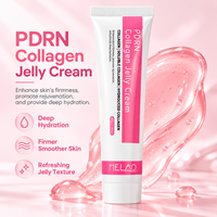 Crème hydratante au collagène PDRN en gelée, marque privée, 5000 PPM, ADN de saumon, hydratante, raffermissante, éclatante, barrière cutanée, crème visage au collagène PDRN