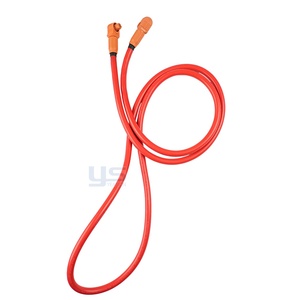 Cable de Alimentación de Alto Voltaje para Almacenamiento de Energía de Baterías EV, 8AWG, Núcleo de Cobre, Conector de Bloqueo en Forma de L Naranja, Conjunto de Cable HV - Product Image 3