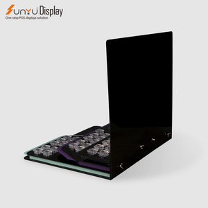 Sunyu Factory Venta al por mayor <span class=keywords><strong>Lentes</strong></span> <span class=keywords><strong>de</strong></span> <span class=keywords><strong>contacto</strong></span> <span class=keywords><strong>de</strong></span> acrílico negro personalizado Soporte <span class=keywords><strong>de</strong></span> exhibición <span class=keywords><strong>Tienda</strong></span> minorista Estante <span class=keywords><strong>de</strong></span> exhibición <span class=keywords><strong>de</strong></span> cosméticos - Product Image 5