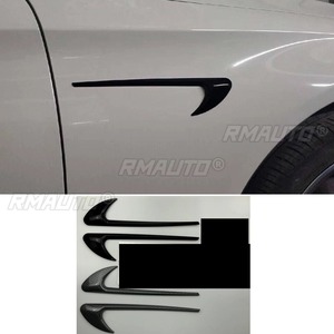 Pegatina para coche con efecto de fibra de carbono negro brillante, insignia 3D para Mercedes Benz Clase C, Clase E, E300L, C200L, E63, accesorios para coche, etiqueta lateral V8 - Product Image 1