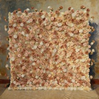 Mur de fleurs artificielles en soie mélangée sur mesure pour toile de fond de mariage, vitrine de centre commercial, fond de fête, décoration murale florale