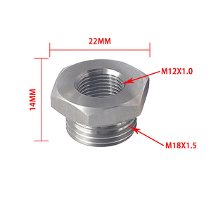 Adaptador Reductor de Rosca de Acero Inoxidable al por Mayor M18x1.5 a M12x1.0 - Directo de Fábrica, Calibrado y Probado, OEM/ODM Disponible - Product Image 4