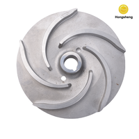 Pièces d'impeller à aubes ouvertes pour pompe centrifuge en acier inoxydable moulé par investissement OEM