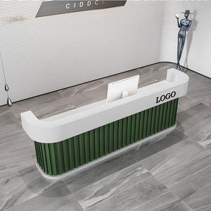 <span class=keywords><strong>Bancone</strong></span> Reception Moderno in Legno Massello Stile Yimutang, Lussuoso <span class=keywords><strong>Bancone</strong></span> Creativo per Aziende, Saloni di Bellezza, Negozi di Abbigliamento, Personalizzabile - Product Image 3