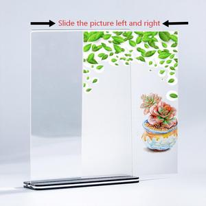 Support de Table en Acrylique Noir A4 A5, <span class=keywords><strong>Porte</strong></span>-Menu Extensible pour Restaurant, Présentoir de Prix, Support de Bureau pour Réunions - Product Image 3