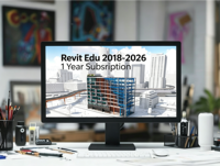 Revit Versión Educativa 3 Años 2023-2026, Software de Dibujo y Diseño Asistido por Computadora