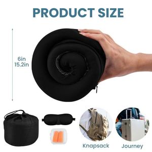 Almohada de Viaje en Forma de U de Espuma Viscoelástica de Alta Calidad con Refrigeración, Logotipo Personalizable, Tejido Catiónico, Cómoda Almohada de Masaje para el Cuello - Product Image 2