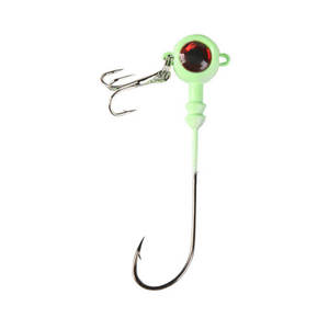 Tête de jig lumineuse peinte pour la pêche avec hameçons plombés - Product Image 5