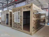 Villa mobile de luxe de 20 pieds, maison conteneur préfabriquée en panneaux sandwich, installation rapide, résistance aux tremblements de terre de niveau 7, design moderne, bureau