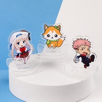 Porte-clés shaker en acrylique personnalisé en usine, forme machine à pinces, impression UV double face, motif garçon chibi mignon, pendentif de sac, cadeau en gros