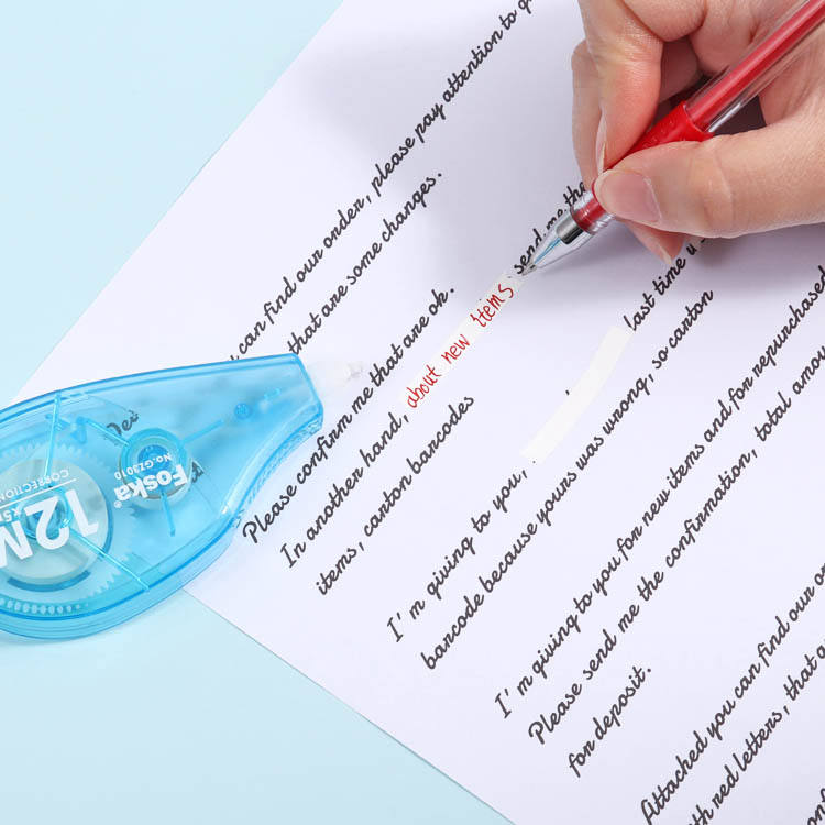 Foska 5mm*12m Office School Use Instant Mistake Correction Transparent ...
