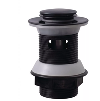 Tapón de residuos de lavabo de plástico moderno de 32mm, botón emergente, colador de clic negro, patrón redondo para desagüe de baño de Hotel