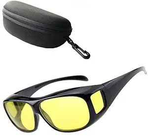 Gafas polarizadas de conducción nocturna, lentes de visión nocturna antideslumbrantes, tinte amarillo, ajustables, gafas graduadas