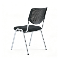 Chaise de formation ergonomique sans accoudoirs en maille, empilable, pour conférence et bureau, chaise d'ordinateur respirante en maille pour salle de réunion