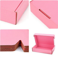 Individuell Bedruckte Logo-Versandbox aus Matt Laminiertem Hartkarton mit Recycelbarem Luxuriösem Rosa Finish für Schuhe & Kleidung