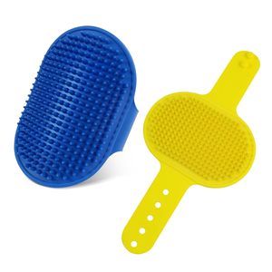 Cepillo de Baño para Mascotas, Perros y Gatos, con Asa Ajustable de Goma, para Eliminar el Pelo, Limpiar, Calmar y Masajear, Precio de Fábrica - Product Image 1