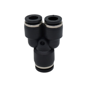 HANUMAN IPY04 06 08 10 12 14 16 5/32 3/16 <span class=keywords><strong>1</strong></span>/4 5/16 3/8 <span class=keywords><strong>1</strong></span>/2 Raccords de tuyaux d'air en plastique à connexion rapide à 3 voies en forme de Y - Product Image 6