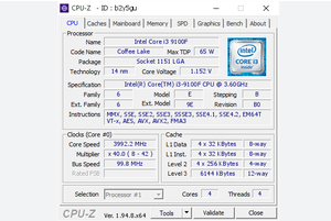 CPU Core I3-9100F Processeur CPU à quatre cœurs 3.6 GHz LGA 1151 - Product Image 3