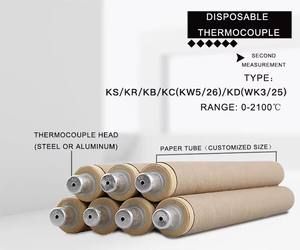 Usine directement meilleure vente thermocouple à consommation rapide (tungstène rhénium) connecteur de pistolet de mesure de température consommable - Product Image 4