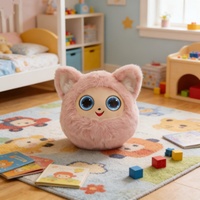 Nouveauté CuriPal, jouet en peluche coloré avec des yeux dynamiques HD LCD, aide au sommeil pour les enfants, éducation précoce, jeu sensoriel, contrôle par application Tuya