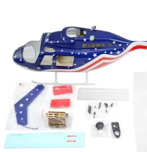 450 taille cloche 206 RC hélicoptère Fuselage étoiles et Atrips jouets pour avion RC - Product Image 4
