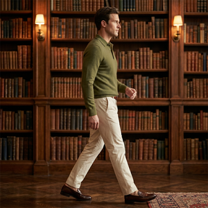 Polo en laine mélangée alpaga 12GG pour homme – Pull de luxe doux et élégant, style <span class=keywords><strong>Old</strong></span> Money – Vêtement haut de gamme en gros - Product Image 5