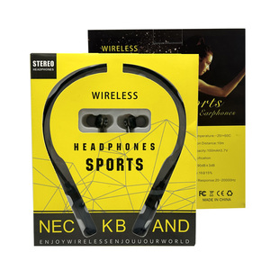 Pabrik grosir earphone olahraga dalam telinga desain portabel Headphone nirkabel terbaik <span class=keywords><strong>Neckband</strong></span> <span class=keywords><strong>Headset</strong></span> - Product Image 6