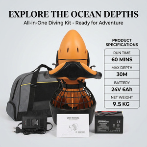 DELANNHUWI Scooter Subacuático con Hélice para Buceo, Snorkel y Apnea, para Adultos y Niños - Product Image 6