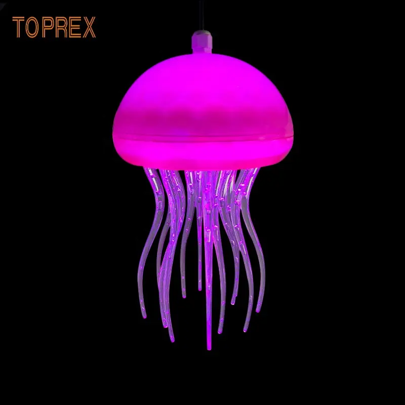 Led Decoration Light Outdoor Outdoor Indoor Christmas Street Bar Party Hanging Decorations Ceiling Lamp LED Colors Changing Acrylic Jellyfish Lights