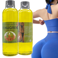 Huile de Fenugrec Naturelle de Haute Qualité pour l'Agrandissement des Fesses, Huile de Soin Naturelle pour les Grandes Fesses 200ml OEM en Gros
