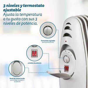 Radiateur électrique Grunkel 1500W avec roulettes pour usage domestique - Product Image 3