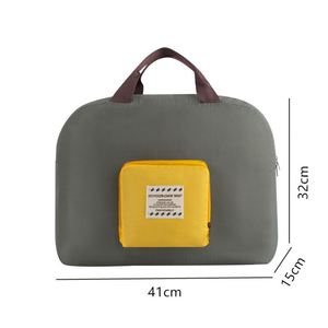 Bolsa de Viaje Plegable de Poliéster, Moderna y Minimalista, para Guardar Ropa de Exterior, Bolsa de Hombro para Fin de Semana - Product Image 5