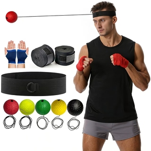 Pelota <span class=keywords><strong>de</strong></span> Reflejos para Entrenamiento <span class=keywords><strong>de</strong></span> Velocidad y Reacción en <span class=keywords><strong>Boxeo</strong></span>, con Banda para la Cabeza - Product Image 1