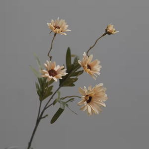 Fiori Artificiali di Margherita a 5 Teste in Seta per Decorazioni Casa e Matrimonio, Vendita all'Ingrosso - Product Image 5