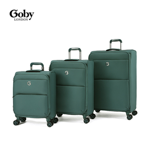 Set di <span class=keywords><strong>Valigie</strong></span> Goby London <span class=keywords><strong>in</strong></span> <span class=keywords><strong>Tessuto</strong></span> Leggero, 20 24 28 Pollici, Grande Capacità, Serratura TSA, 4 Ruote Silenziose Girevoli - Product Image 4