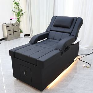 Sillón de Pedicura y Spa para Salón de Belleza Syf con Respaldo Ajustable, Masaje de Pies, Mesa para Lavado de Cabeza y Tira de Luces - Product Image 2