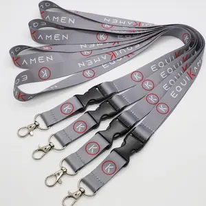 No Minimum Order Breakaway Sublimation Keychain Lanyarsds With Logo Custom Polyester Lanyard