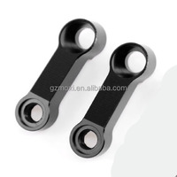 Ekstensi Riser Spion Motor Universal MOXI Baru, CNC Aluminium, Peninggi & Perpanjang Adaptor 8mm 10mm, Braket Samping